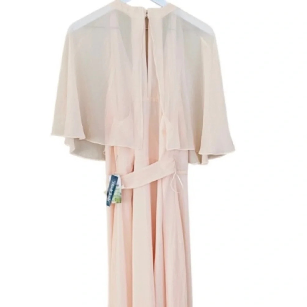 Modcloth Wedding Wrap Maxi Dress Wrapped in Rapture Light Pink Sz 2 - Picture 9 of 11